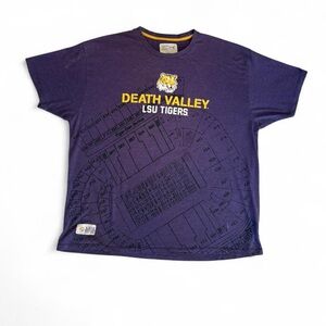LSU Tigers Death Valley Vintage Majestic Purple Graphic Tee